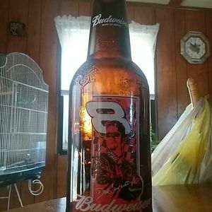 Dale Earnhardt Jr Budweiser bottle.